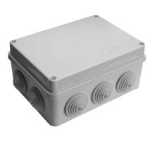 Коробка распределительная ОП 150х110х70мм IP54 10 выходов 10 гермовводов. крышка на винтах сер. Epplast 210314