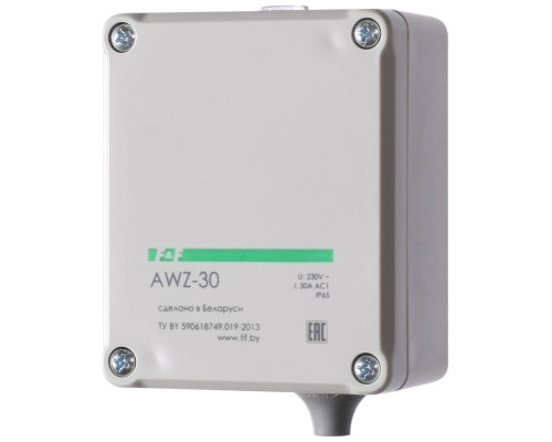 Фотореле AWZ-30 30А 13 IP65 встроенный фотодатчик монтаж на поверх. F&F EA01.001.004