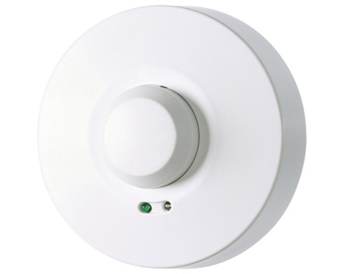 Датчик движения микроволновый DRM-02 5А IP40 1NO 230В AC макс. дальность 1-10м 360град. потолочный монтаж на плоскость бел. F&F EA01.007.007