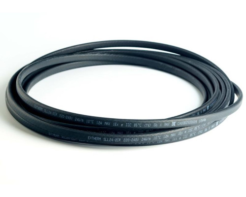 Кабель нагрев. саморег. 24Вт/м с экраном 220В сертификат Ex 16AWG (термопласт) Extherm SXLL24-2CR