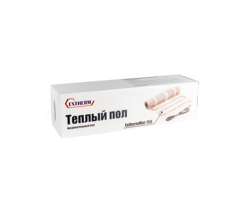 Комплект "Теплый пол" (мат) двухжил. 150Вт/кв.м 600Вт 8х0.5м 4кв.м ExthermMat 150-600-4.0