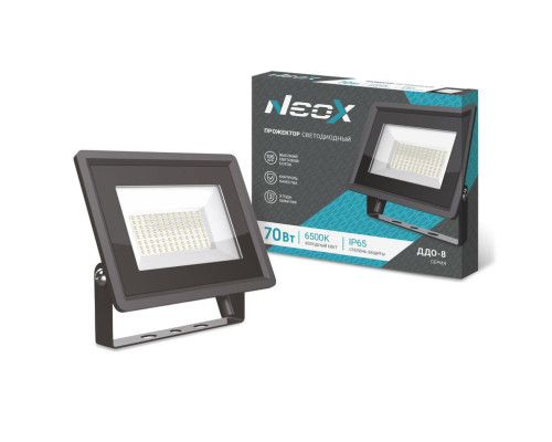 Прожектор светодиодный ДДО-8 70Вт 6500К IP65 7350лм 105лм/Вт 230В NEOX 4690612037080