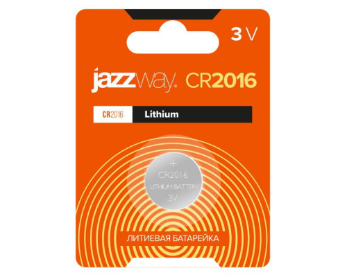 Элемент питания литиевый CR2016 3В BL-1 (блист.1шт) JazzWay 2852830