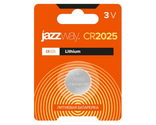Элемент питания литиевый CR2025 3В BL-1 (блист.1шт) JazzWay 2852861