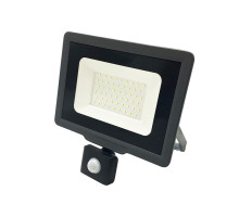 Прожектор светодиодный PFL-C3 SENSOR 50Вт 6500К IP65 закален. прозр. стекло JazzWay 5026940