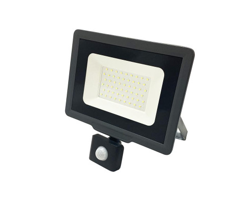 Прожектор светодиодный PFL-C3 SENSOR 50Вт 6500К IP65 закален. прозр. стекло JazzWay 5026940
