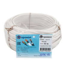 Провод ШВВП 2х0.75 Б 380В (бухта 50м) (шт) ПромЭл 0