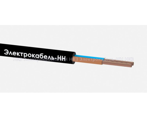 Провод ПВС 2х0.75 380В Ч (уп.100м) ЭЛЕКТРОКАБЕЛЬ НН 000007159