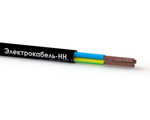 Провод ПВС 3х2.5 380В Ч (уп.100м) ЭЛЕКТРОКАБЕЛЬ НН 000007234