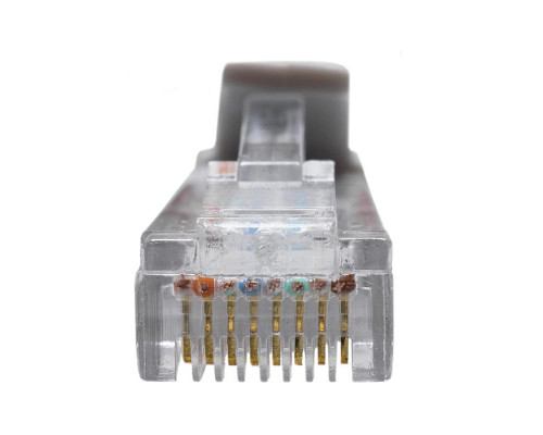 Патч-корд U/UTP кат.5E 4х2х26AWG (7х0.16мм) Cu LSZH сер. 2м SUPRLAN 10-0143