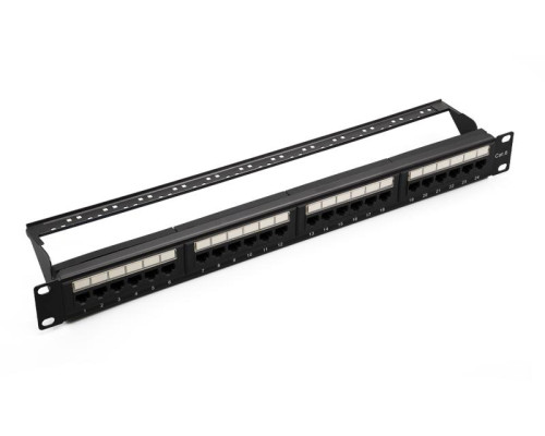 Патч-панель UTP 24хRJ-45 кат.6 1U 19дюйм SUPRLAN 10-0427