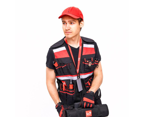 Жилет монтажника КМ-TOOLVESTBAG-23 универс. регулир. КМ LO43175