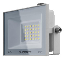 Прожектор светодиодный 90 135 OFL-30-6K-WH-IP65-LED 30Вт 6000К IP65 2400лм бел. ОНЛАЙТ 90135