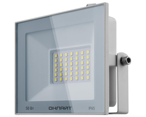 Прожектор светодиодный 90 136 OFL-50-4K-WH-IP65-LED 50Вт 4000К IP65 4000лм бел. ОНЛАЙТ 90136