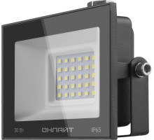 Прожектор светодиодный 71 657 OFL-30-4K-BL-IP65-LED 30Вт 4000К IP65 2400лм черн. ОНЛАЙТ 71657