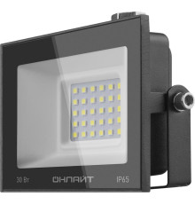 Прожектор светодиодный 71 657 OFL-30-4K-BL-IP65-LED 30Вт 4000К IP65 2400лм черн. ОНЛАЙТ 71657