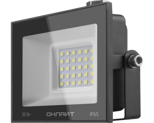 Прожектор светодиодный 71 658 OFL-30-6K-BL-IP65-LED 30Вт 6000К IP65 2400лм черн. ОНЛАЙТ 71658