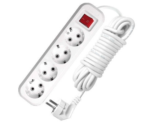 Удлинитель 4х3м с заземл. 13А IP20 S-304 ПВС 3х1 с выкл. UNIVersal 9631990