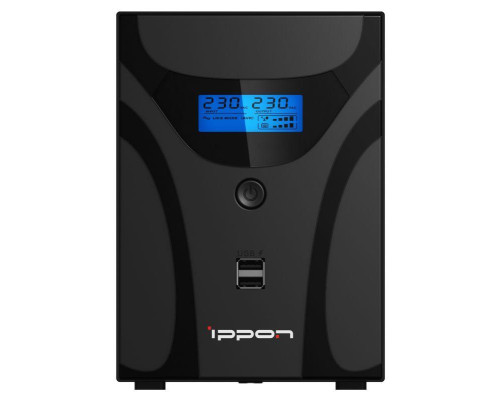 Источник бесперебойного питания Smart Power Pro II Euro 1200 720Вт 1200В.А черн. IPPON 1029740