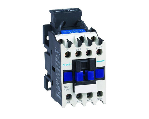 Контактор NC1-1201 12А кат. 230В AC 1НЗ AC-3 (R) CHINT 221128
