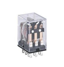 Реле промежуточное JZX-22F(D) 4 конт. с инд. LED 3А 220В AC CHINT 285380