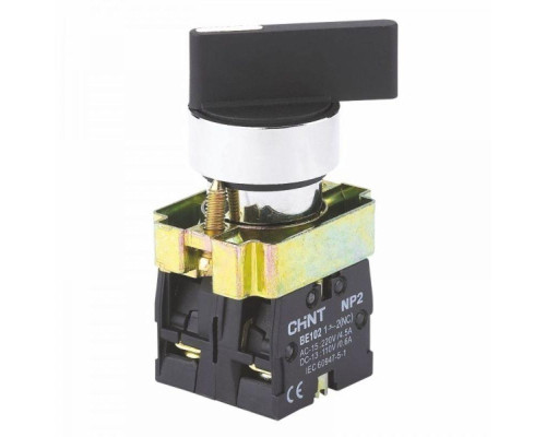 Переключатель NP2-BJ53 3 полож. с возвратом 2НО IP40 CHINT 573770
