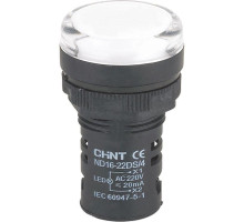 Индикатор ND16-22DS/2 AC/DC 24В (R) бел. CHINT 592936