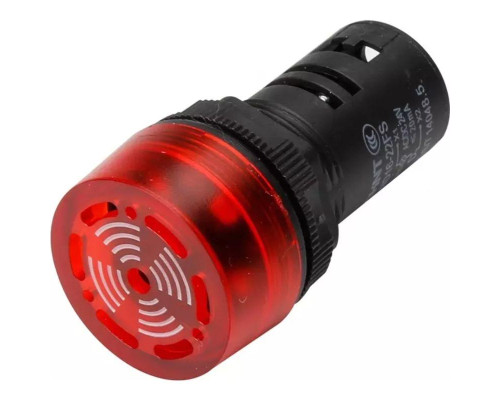 Сигнализатор звуковой ND16-22FS d22мм красн. LED AC/DC 24В (R) CHINT 593394