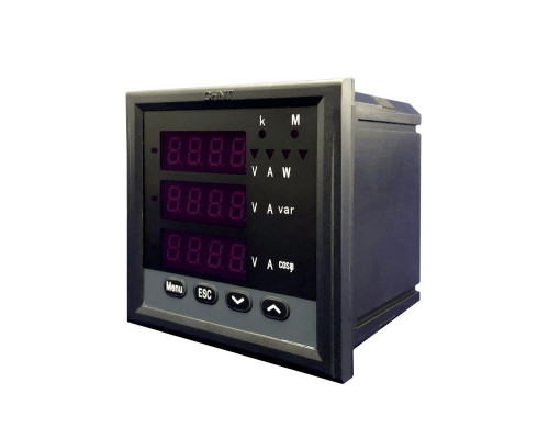 Прибор измерительный многофункциональный PD666-3S4 3ф 5А RS-485 96х96 LED дисплей 380В CHINT 765094