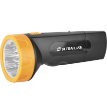 Фонарь аккумуляторный LED3827 5LED аккум. SLA 220В пластик. черн./желт. (кор.) Ultraflash 11241
