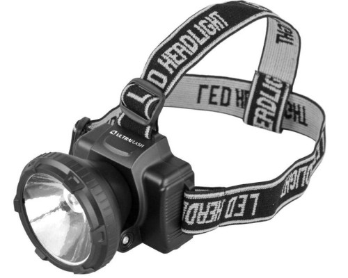 Фонарь аккумуляторный налобный LED5364 LED 2 режима 220В пластик. черн. (бокс) Ultraflash 11258