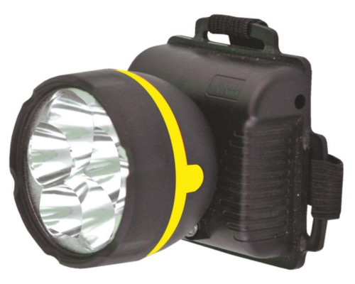 Фонарь налобный 909LED5 (5LED 1 режим; 3хR6 черн.) Ultraflash 11781