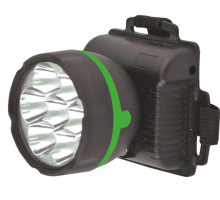 Фонарь налобный 909LED7 (7LED 1 режим; 3хR6 черн.) Ultraflash 11782