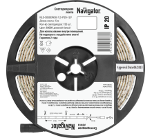 Лента светодиодная 71 766 NLS-5050CW30-7.2-IP20-12V R5 7.2Вт/м (уп.5м) Navigator 71766