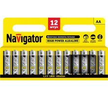 Элемент питания алкалиновый AA/LR6 94 782 NBT-NE-LR6-BP12 (блист.12шт) NAVIGATOR 94782