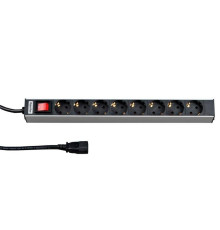 Блок розеток 10А SHT19-8SH-S-2.5IEC 19дюйм с выкл. кабель 2.5м Hyperline 26417