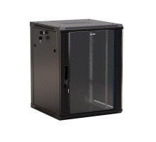 Шкаф настенный TWB-0645-GP-RAL9004 Hyperline 395300