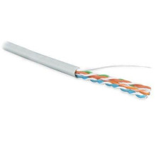 Кабель витая пара U/UTP кат.5E 4х2х24AWG solid PVC UUTP4-C5E-S24-IN-PVC-GY-305 сер. (м) Hyperline 41903