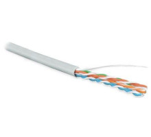 Кабель витая пара U/UTP кат.5E 4х2х24AWG solid LSZH нг(А)-HF UUTP4-C5E-S24-IN-LSZH-GY-305 сер. (м) Hyperline 42045