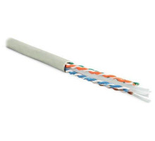 Кабель витая пара U/UTP кат.6 4х2х23AWG solid PVC UUTP4-C6-S23-IN-PVC-GY-305 сер. (м) Hyperline 42047