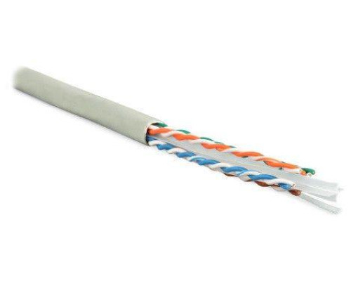 Кабель витая пара U/UTP кат.6 4х2х23AWG solid PVC UUTP4-C6-S23-IN-PVC-GY-305 сер. (м) Hyperline 42047
