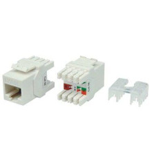 Вставка Keystone Jack RJ-45(8P8C) категория 5e тип 180град. KJ8-8P8C-C5e-180-WH бел. Hyperline 426192