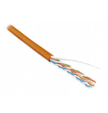 Кабель витая пара U/UTP кат.5e 4х2х24AWG solid LSZH нг(А)-HF UUTP4-C5E-S24-IN-LSZH-OR-305 оранж. (уп.305м) Hyperline 46858