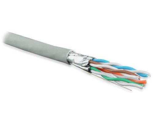 Кабель витая пара U/FTP кат.6 4х2х23AWG solid LSZH нг(А)-HF UFTP4-C6-S23-IN-LSZH-GY-500 (м) Hyperline 47958