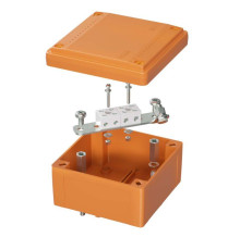 Коробка ответвительная FS 100х100х50мм 4р 450В 6А 4кв.мм с гладкими стенками и клеммн. IP56 пластик. DKC FSB10404