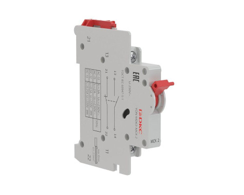 Контакт вспомогательный 1НО+1НЗ YON MD63-MCK2