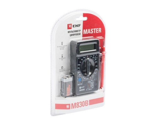 Мультиметр цифровой M830B Master EKF In-180701-bm830B