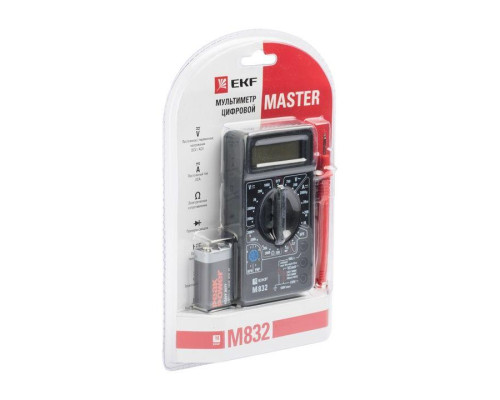 Мультиметр цифровой M832 Master EKF In-180701-bm832