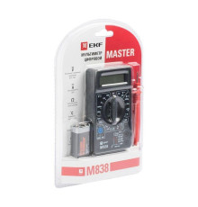 Мультиметр цифровой M838 Master EKF In-180701-bm838