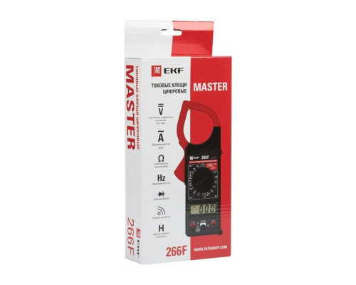 Клещи токовые цифровые 266F Master EKF In-180702-bc266F